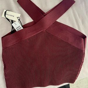 Aritzia Babaton criss cross top